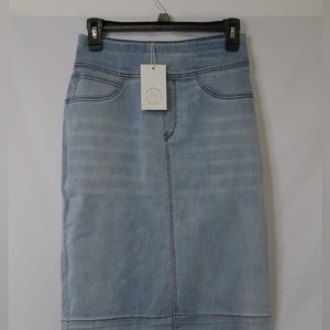The Main Street exchange denim skirt